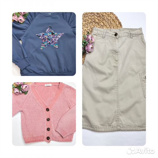 Брендовые вещи пакетом на девочку 140-146 см