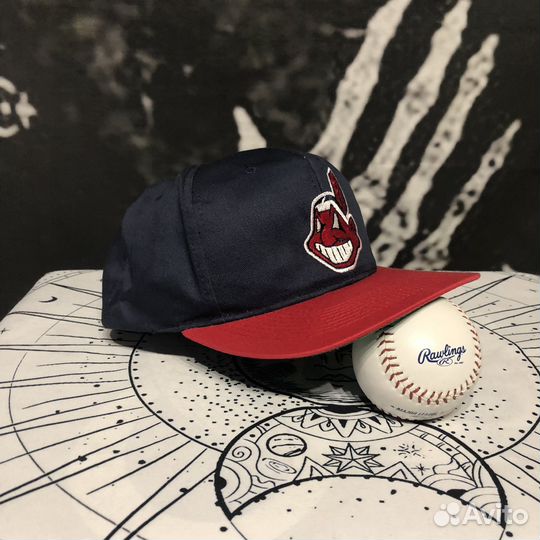 Бейсболка vintage Cleveland Indians мерч hardcore