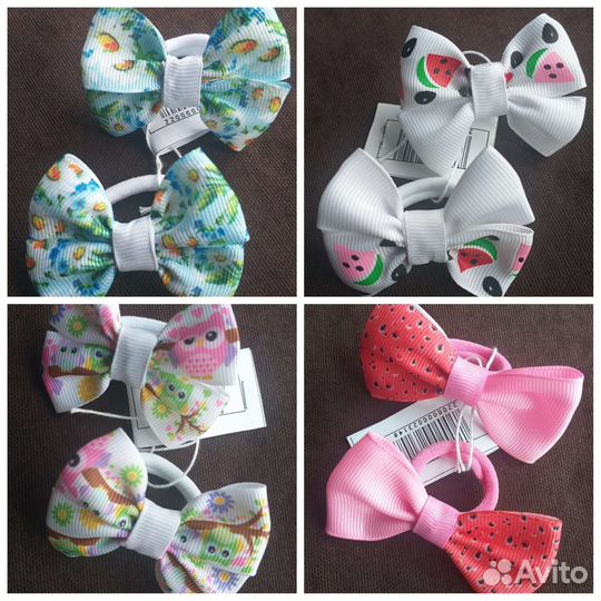 Резинка для волос с бантиком