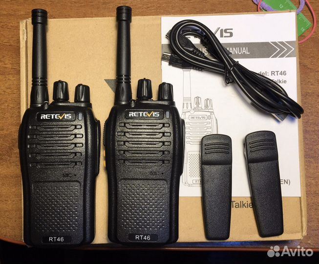 Рация Retevis RT46, комплект 2 шт