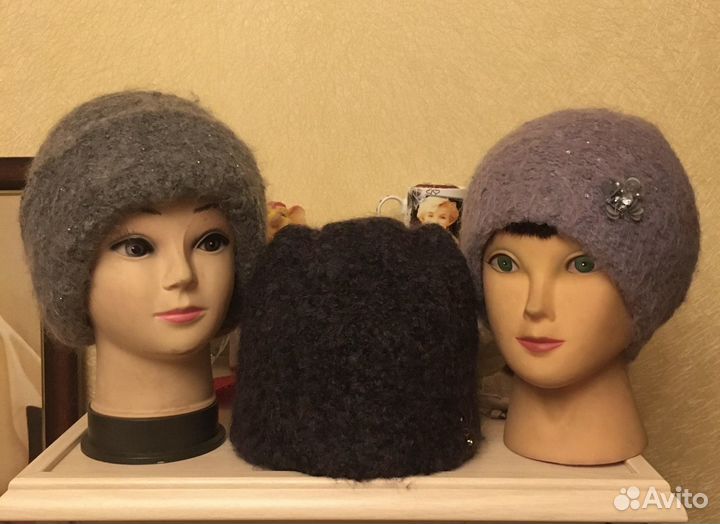 Шапки женские шерсть Лапланда