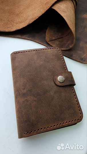 Мужской кошелек портмоне ручной работы из кожи