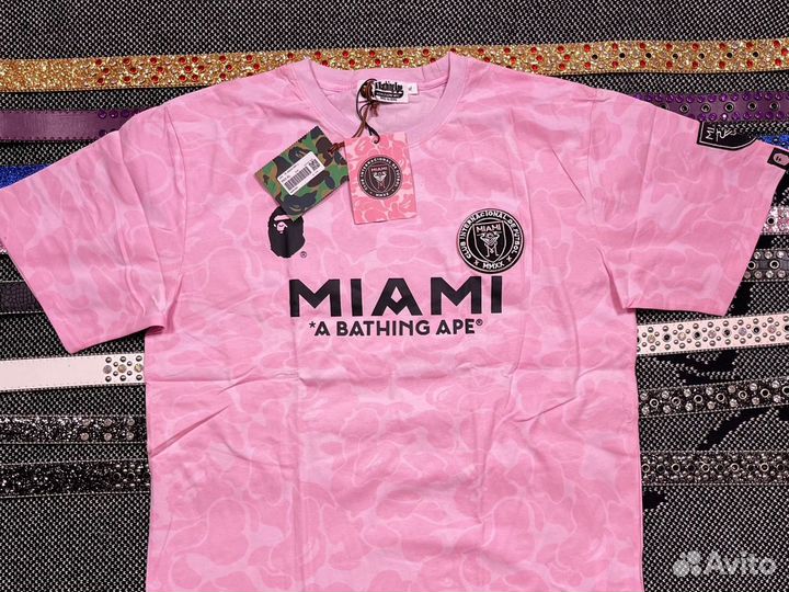 Футболки Bape x inter miami (все цвета)