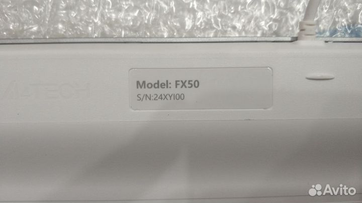 Клавиатура проводная A4Tech Fstyler FX50, USB, Бел