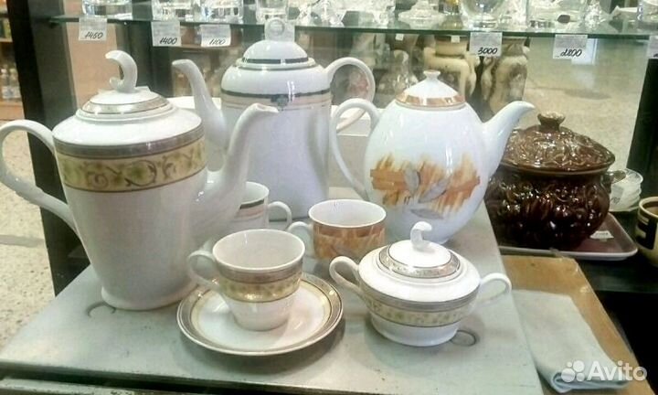 Чайные,кофейные сервизы.разной комплектации