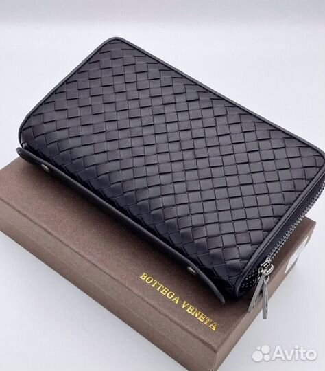 Мужское кожаное портмоне Bottega Veneta