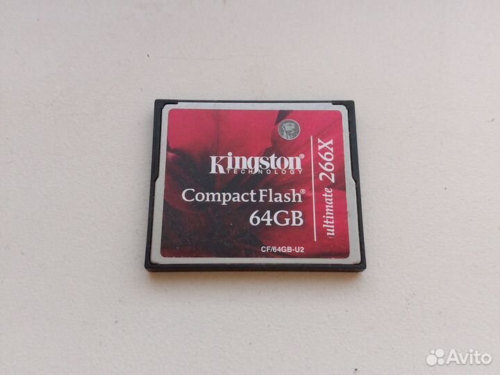 Карта памяти compact flash Kingston 64GB 266x