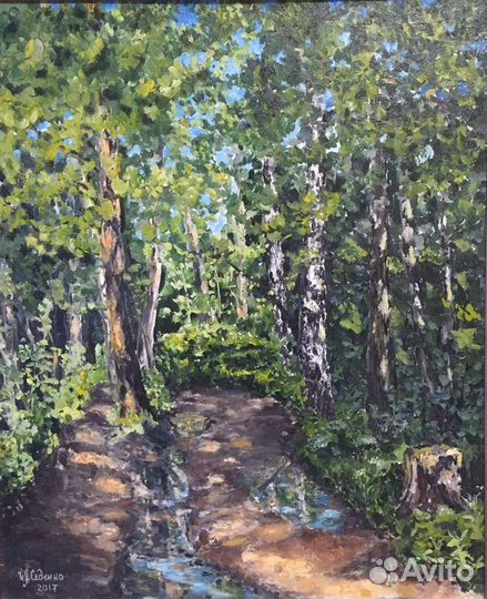 Картина маслом на холсте пейзаж