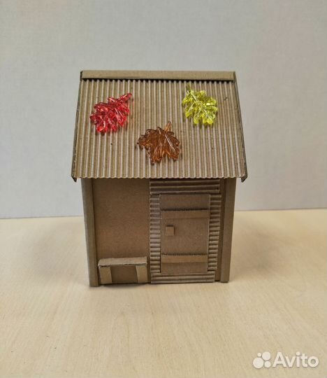 Домик кеф из картона ручная работа