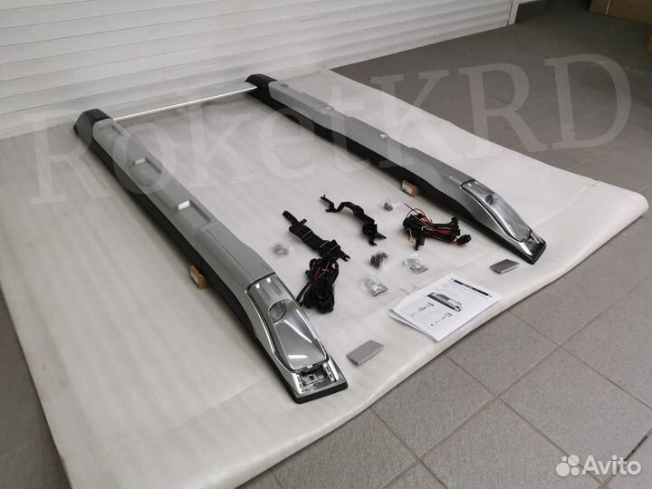 Рейлинги Nissan X-Trail j31 с 2007 с фонарями