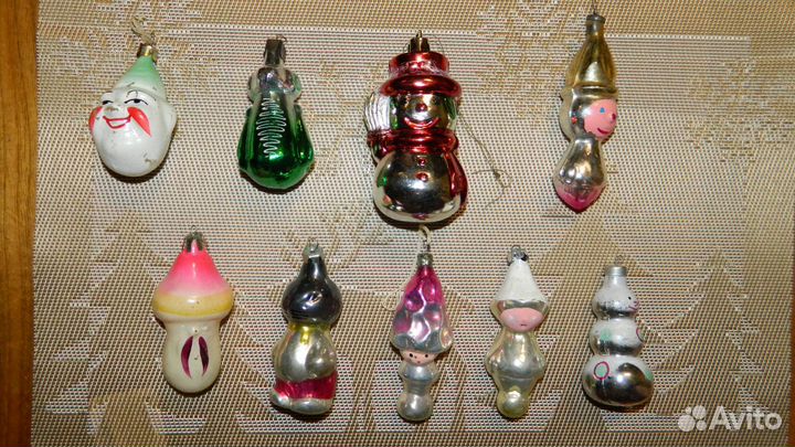 Ёлочные игрушки из СССР-100 шт.+бонус (одним лотом