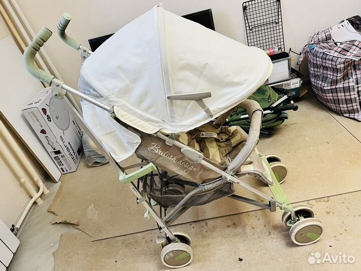 Коляска happy baby трость