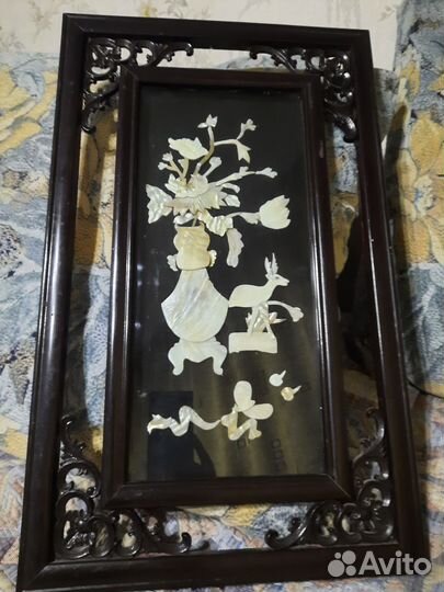 Настенное панно с перламутром, Китай