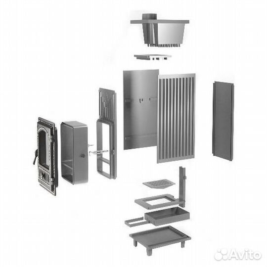 Чугунная печь Эверест 24 (Дверь: 280)