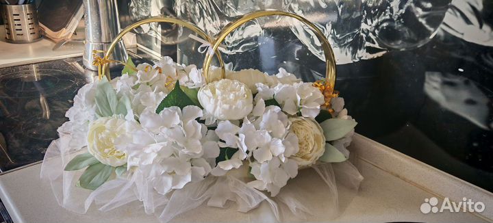 Свадебные кольца на авто