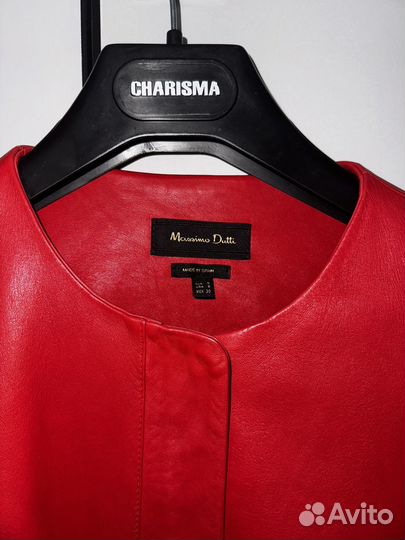 Кожаная куртка женская massimo dutti