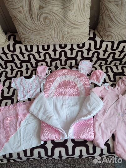 Конверт на выписку для девочки зима