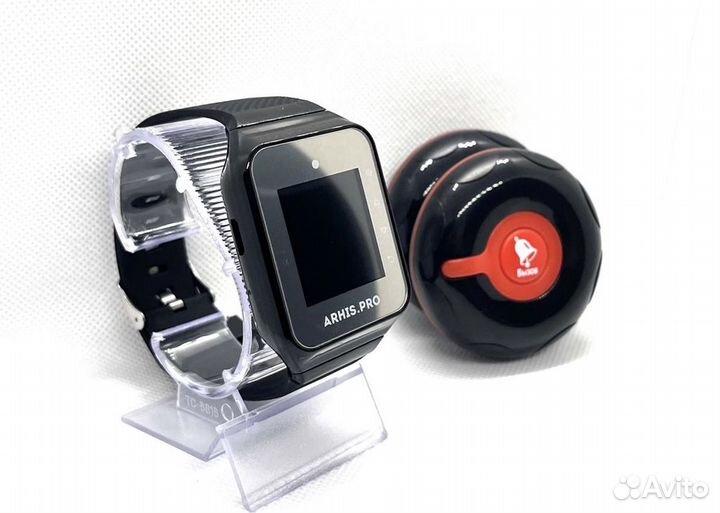 Кнопка вызова официанта персонала Классик и часы