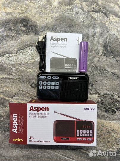 Радиоприемник с mp3 плеером Aspen Perfeo