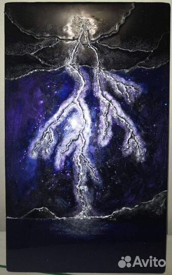 Интерьерная картина текстурная эпоксидная смола