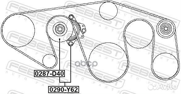 Натяжитель ремня Nissan Patrol Y62 10 0290Y62