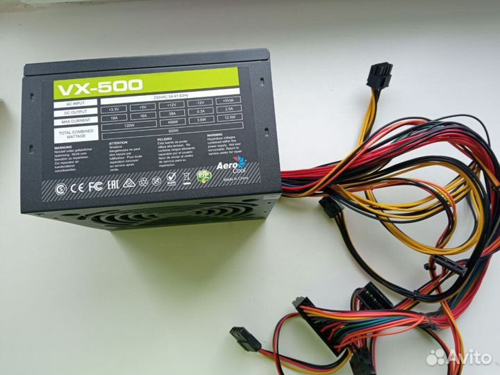 Блок питания aerocool 500w