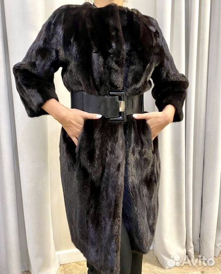 Шуба из норки блек лама бренда avanti Furs