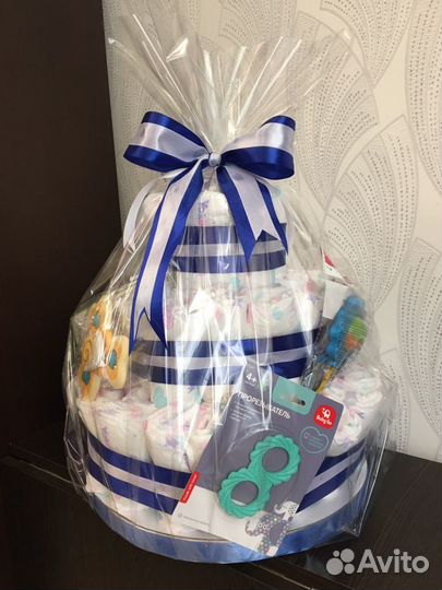 Торт из подгузников на выписку