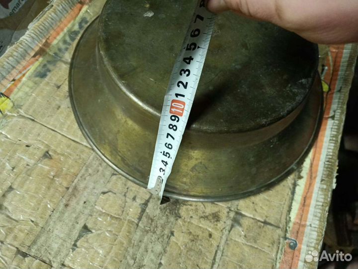 Тазик латунный старинный