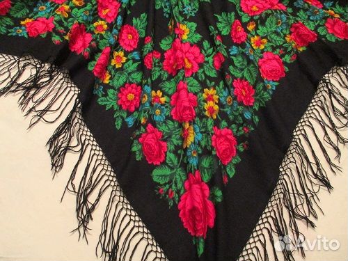 Платки шелковые, жаккард, винтаж, СССР