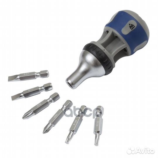 Отвёртка со сменными вставками, 7 в 1 0497B Мастак