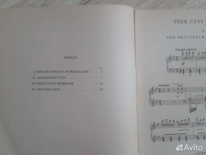 Grieg peer gynt-suite 2 op.55 fur klavier