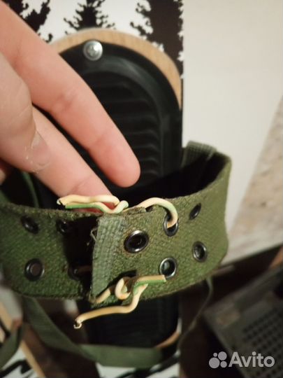 Лыжи охотничьи с камусом и креплениями 165 / 11 см