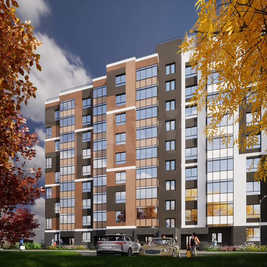 2-к. квартира, 54,7 м², 9/9 эт.