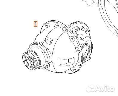 Редуктор заднего моста HY-1350 2.53 Man TGX