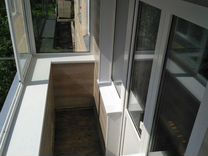 Остекление балкона с отделкой
