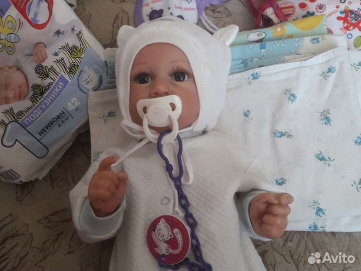 Кукла реборн полностью силиконовая девочка