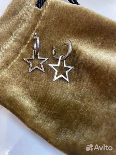 Серьги серебро