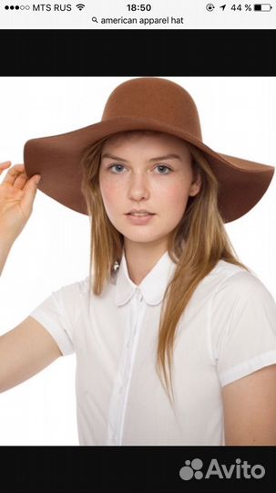 Шляпа, 100 шерсть