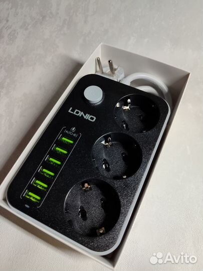 Удлинитель/Сетевой фильтр на 3 розетки