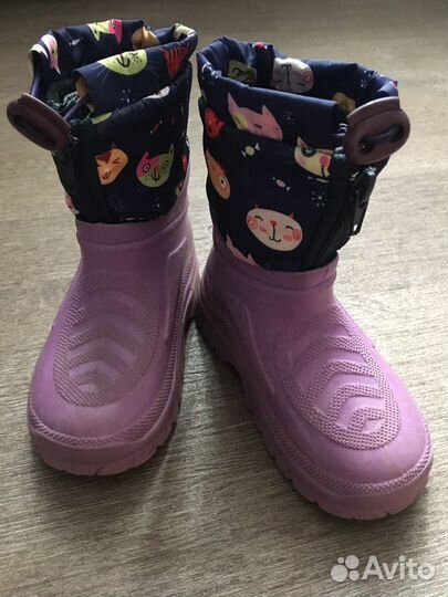 Сапоги утепленные, дутики