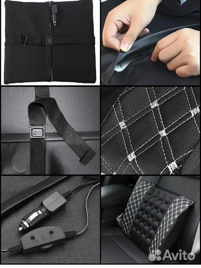 Массажная подушка на кресло авто новая