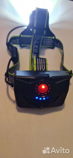 Сверхьяркий и мощный налобный фонарь 3 Акб