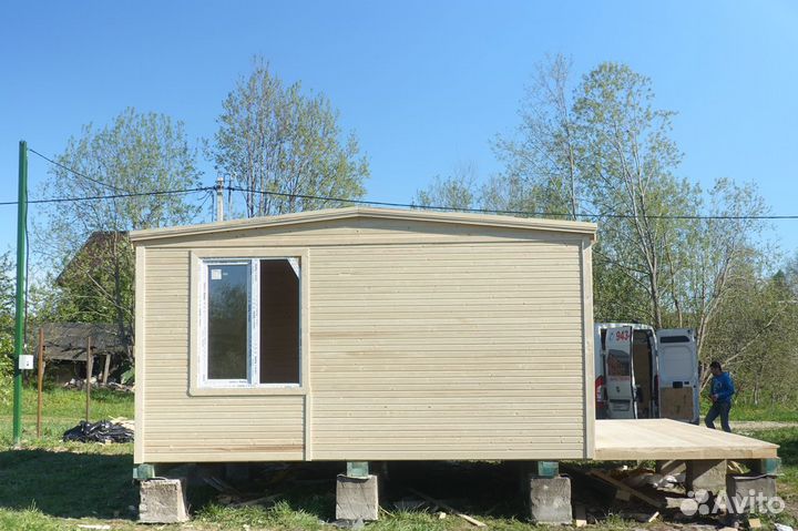 Бытовка + Бытовка, летний Домик