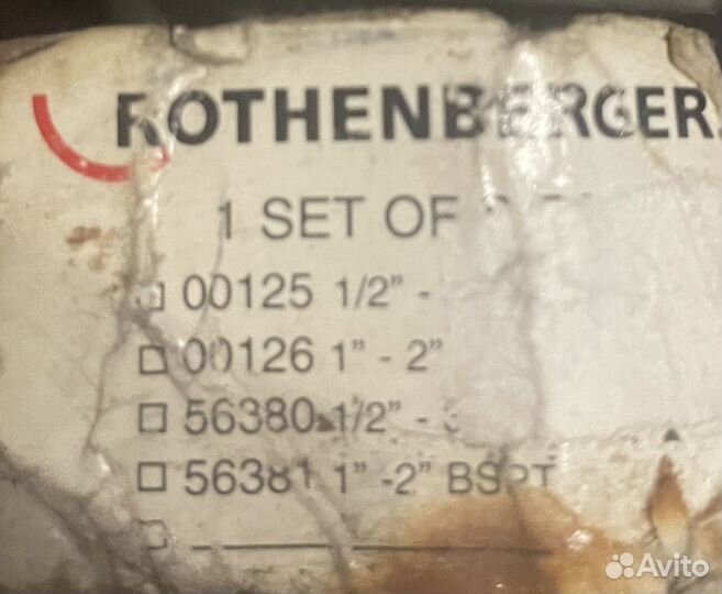 Резьбонарезные гребенки rothenberger