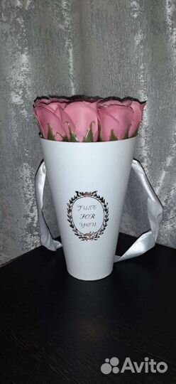 Букет из мыльных роз