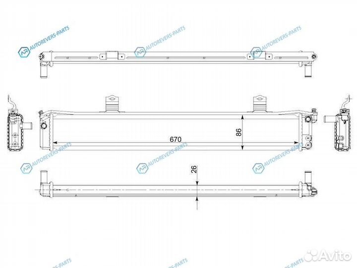 ST-G9010-48040 Радиатор инвертора lexus RX 450H 09