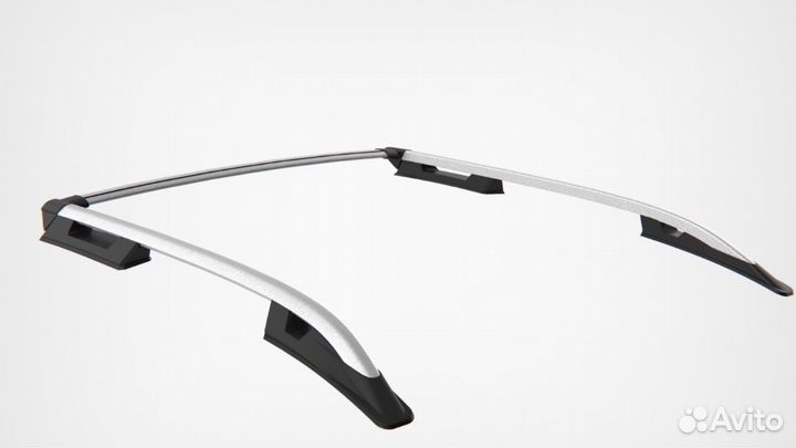 Рейлинги на крышу Volkswagen Amarok серебристые