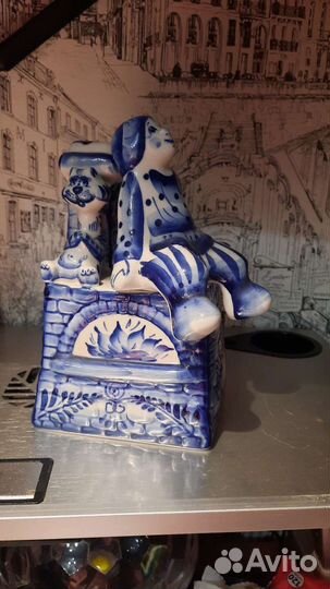 Гжель штоф печка