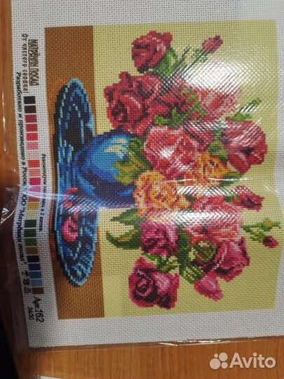 Канва с рисунком для вышивания